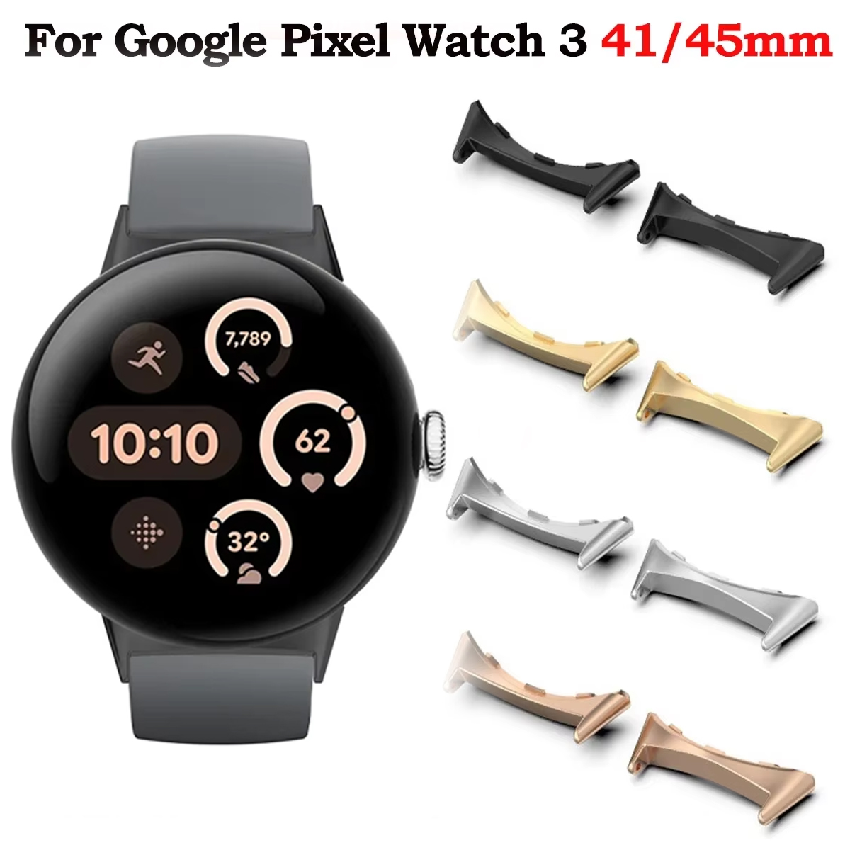 Smartwatch Straps & Accessories - 2pcs สายนาฬิกาอะแดปเตอร์สําหรับ Google Pixel Watch 3