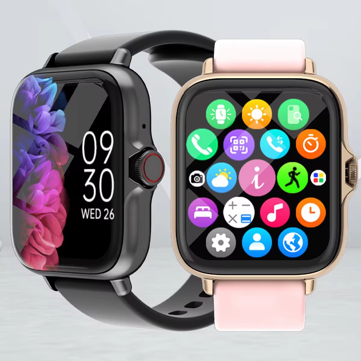 Smartwatch Instagram - 1.83 ''นาฬิกาสมาร์ทกันน้ําพร้อมข้อความรับสายการตรวจสอบการนอนหลับกีฬา Pedometer ข้อมูลการแจ้งเตือนสําหรับ iPhone Android