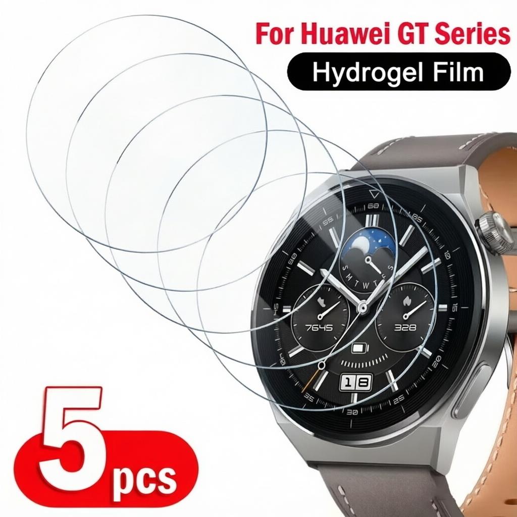 Huawei Smartwatch Accessories - 1-5 ชิ้นฟิล์มไฮโดรเจลสำหรับนาฬิกาหัวเว่ย GT3 โปร รันเนอร์ ES