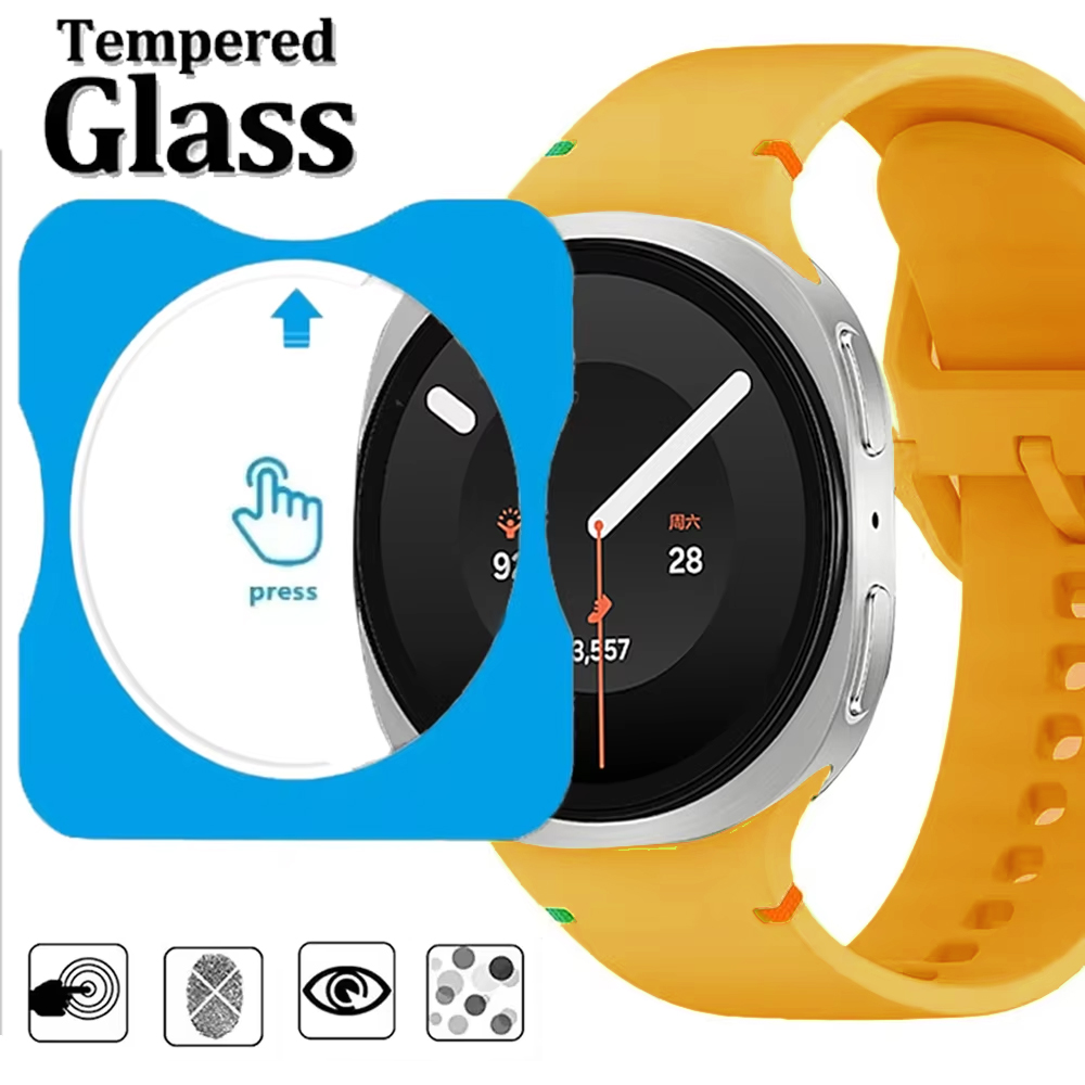 Accessories For Galaxy Watch 5 - ฟิล์มกระจกนิรภัยติดง่าย สำหรับ Samsung Galaxy Watch 9/8/7/6/5/4