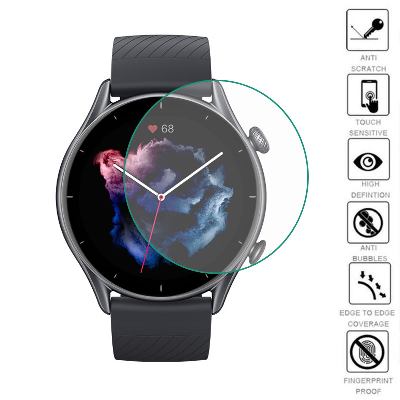 Amazfit Smartwatch Accessories - ฟิล์มป้องกัน TPU แบบนิ่มเต็มจอสำหรับ Amazfit GTR 3/3