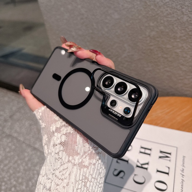 Magnetic Charging Stand - ขาตั้งเลนส์ซ่อนหรูหราสำหรับเคสโทรศัพท์ Magsafe สำหรับ Samsung Galaxy S26
