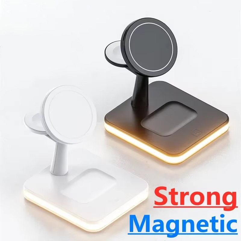 Wireless Charger Watch - แท่นชาร์จไร้สายแม่เหล็ก 3 in 1 สำหรับ iPhone