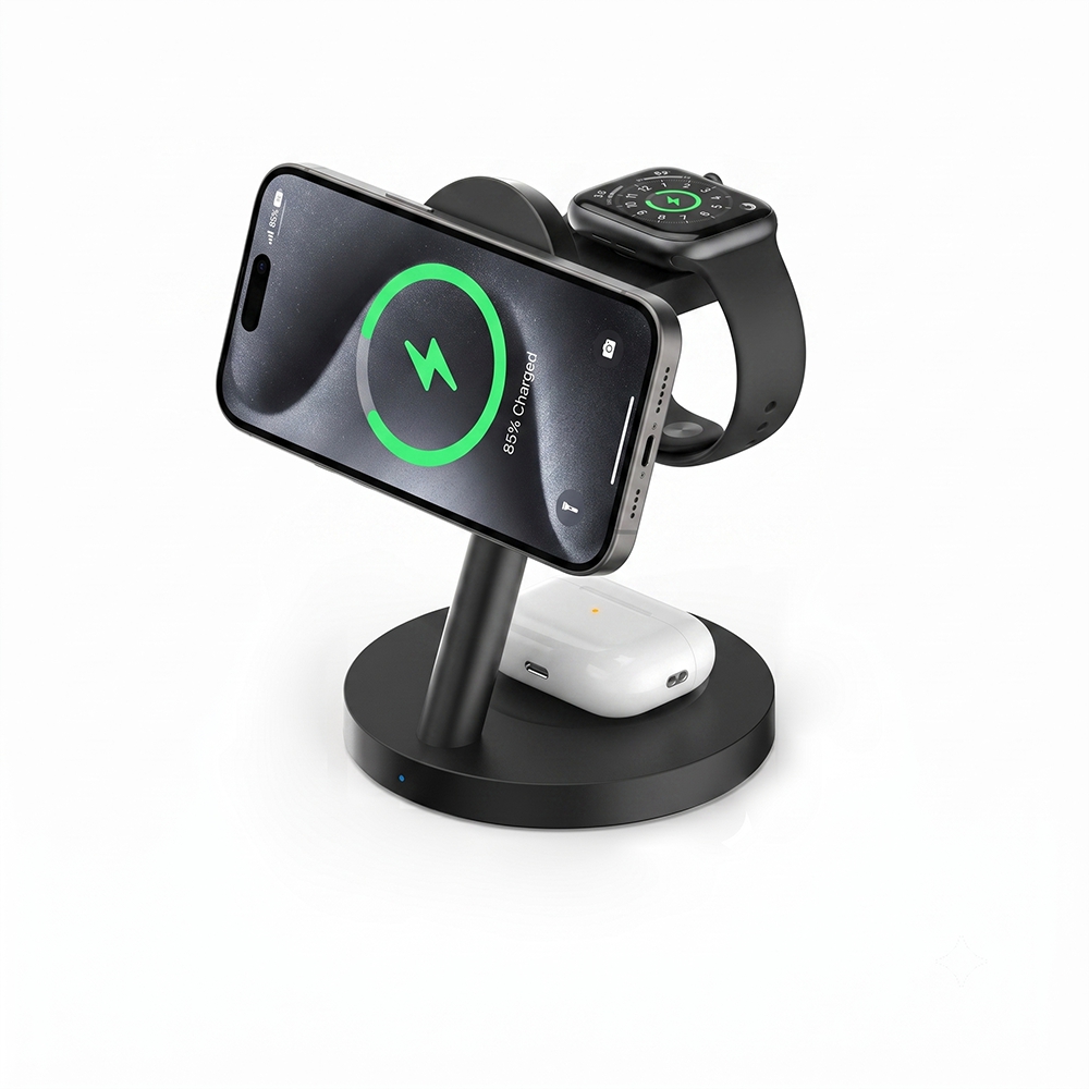 Smartwatch Ac - แท่นชาร์จไร้สายแบบเร็ว Qi2.2 กำลังไฟ 25W พร้อมอะแดปเตอร์แปลงไฟ 45W