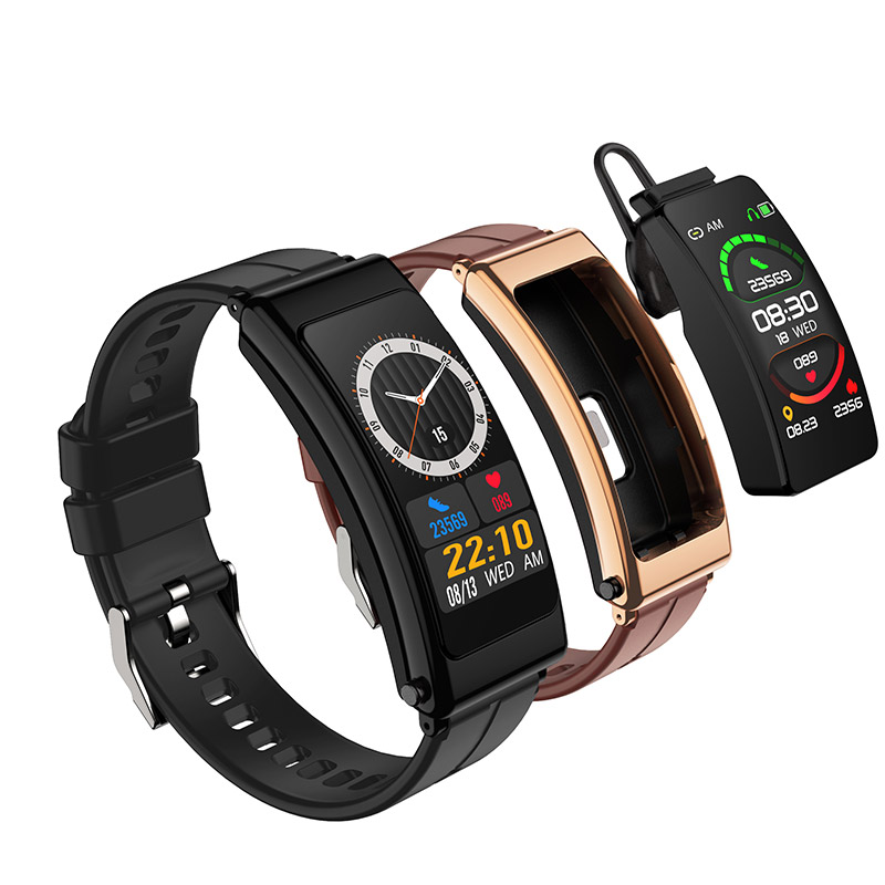 Smartwatch Headset - K13ชุดหูฟังบลูทูธ Talk สร้อยข้อมืออัจฉริยะนาฬิกาหัวใจผู้หญิงสายรัดข้อมือฟิตเนสกีฬาสมาร์ทวอท์ชผู้ชาย Pedometer สายรัดข้อมือ