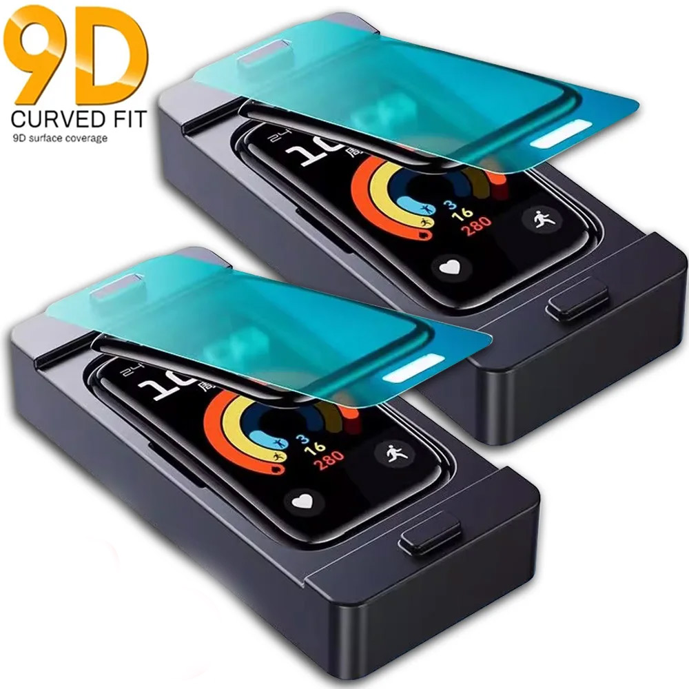 Huawei Smartwatch Accessories - ฟิล์มกันรอยหน้าจอแบบยืดหยุ่นสำหรับหัวเว่ยแบนด์ 8/9/10 ฟิล์มสมาร์ทวอทช์ป้องกันรอยขีดข่วนแบบ HD พร้อมอุปกรณ์เสริมชุดติดตั้งง่าย