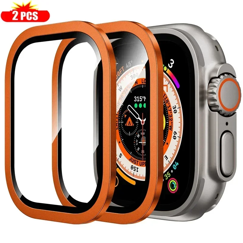 กรอบโลหะไทเทเนียม 2 ชิ้นสําหรั - Smartwatch Watch Accessories For Women บทวิจารณ์และราคา