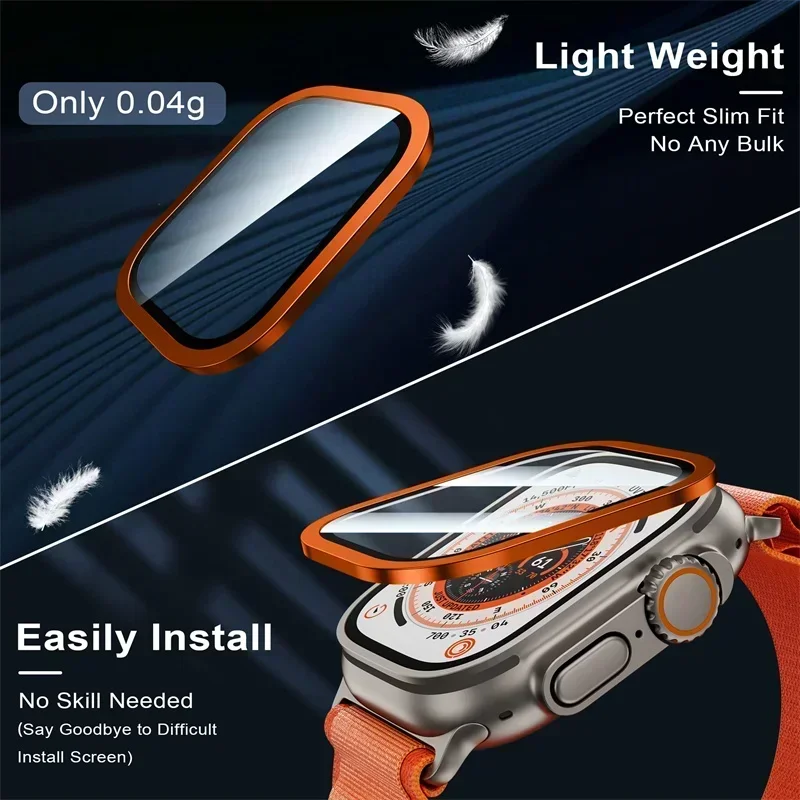 กรอบโลหะไทเทเนียม 2 ชิ้นสําหรั - Smartwatch Watch Accessories For Women บทวิจารณ์และราคา