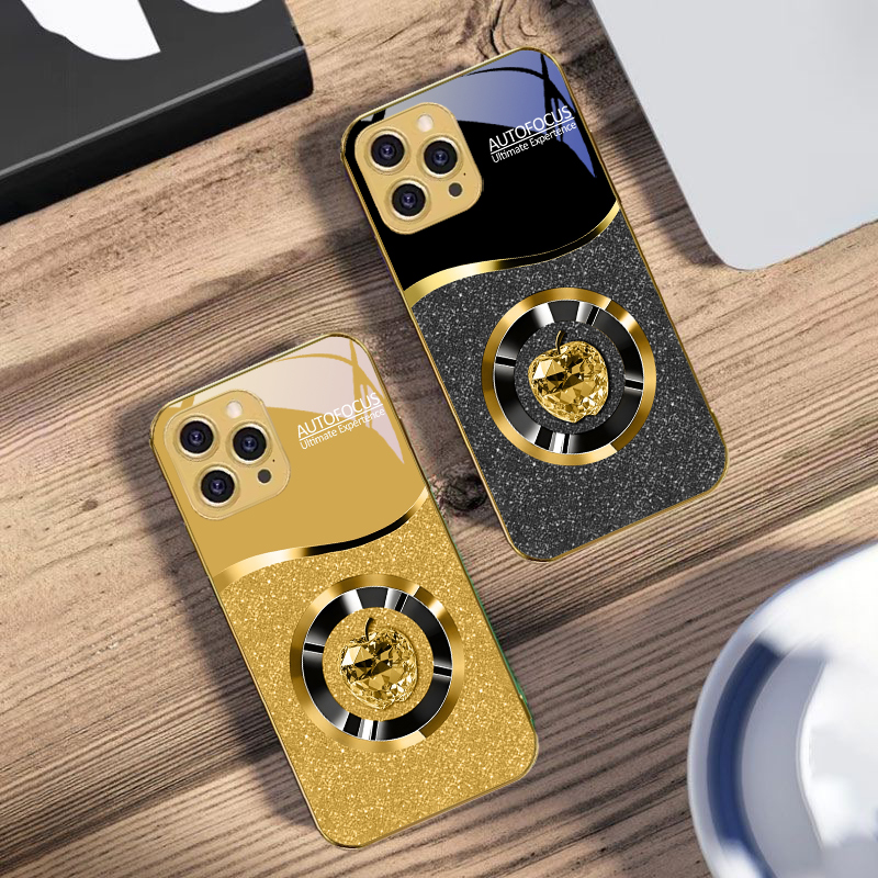 เคสโทรศัพท์กระจกนิรภัยสีทองสำห - Screen Protector Film บทวิจารณ์และราคา