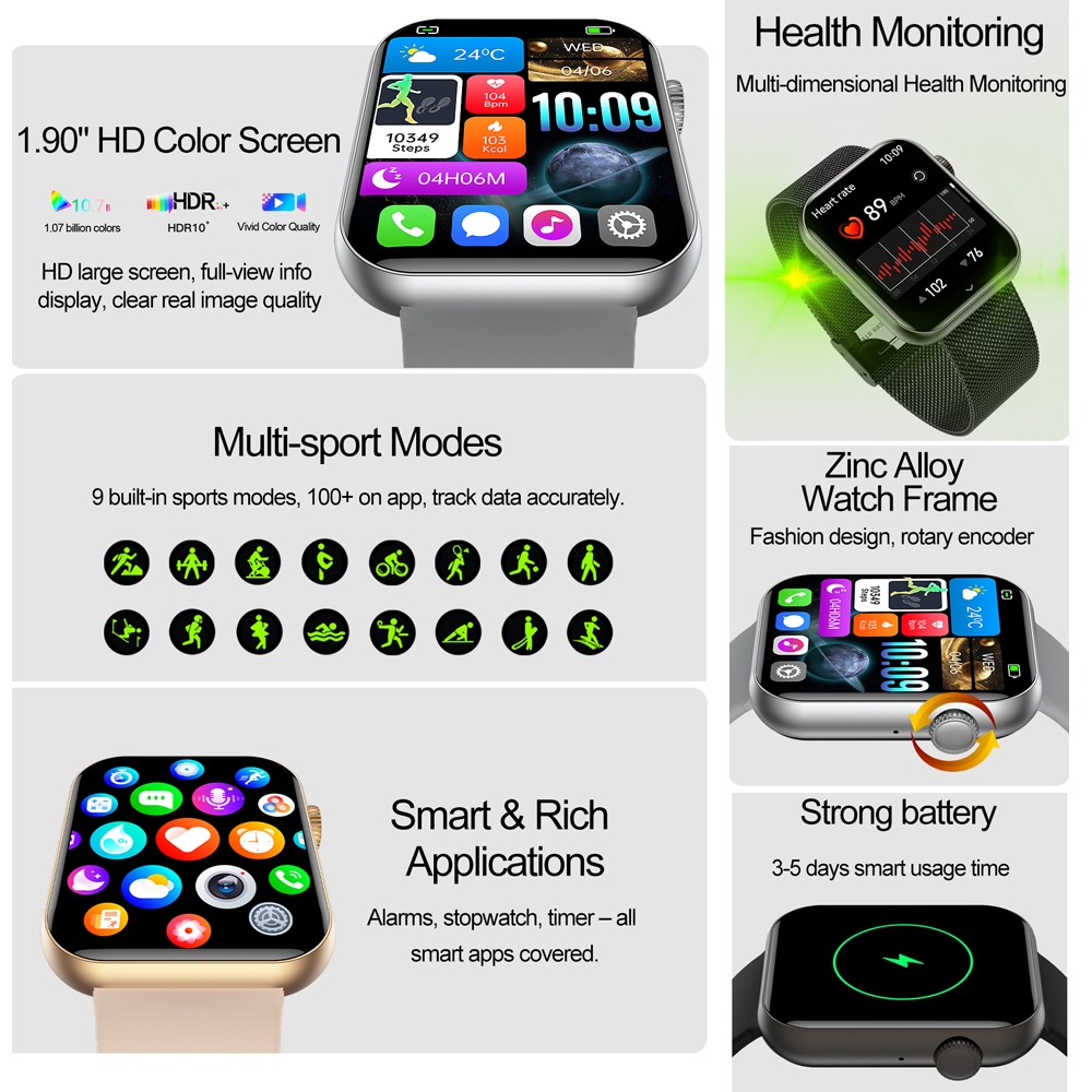 ใหม่สมาร์ทวอทช์สำหรับผู้หญิงหน - Smartwatch Instagram บทวิจารณ์และราคา