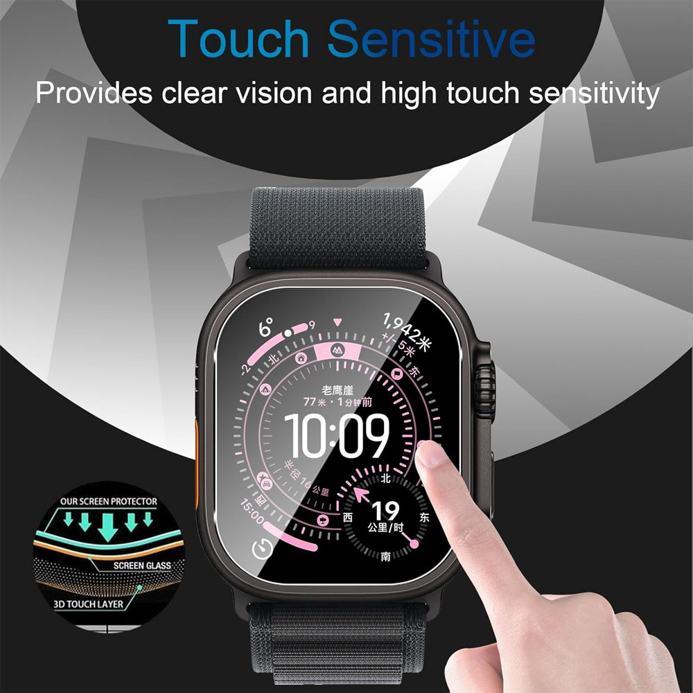 ฟิล์มกระจกนิรภัยสำหรับ Apple W - Watch Case Bumper บทวิจารณ์และราคา