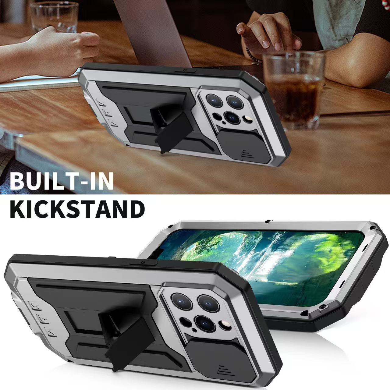 เคสโลหะแบบทหารสำหรับ iPhone 14 - Screen Protector Film บทวิจารณ์และราคา