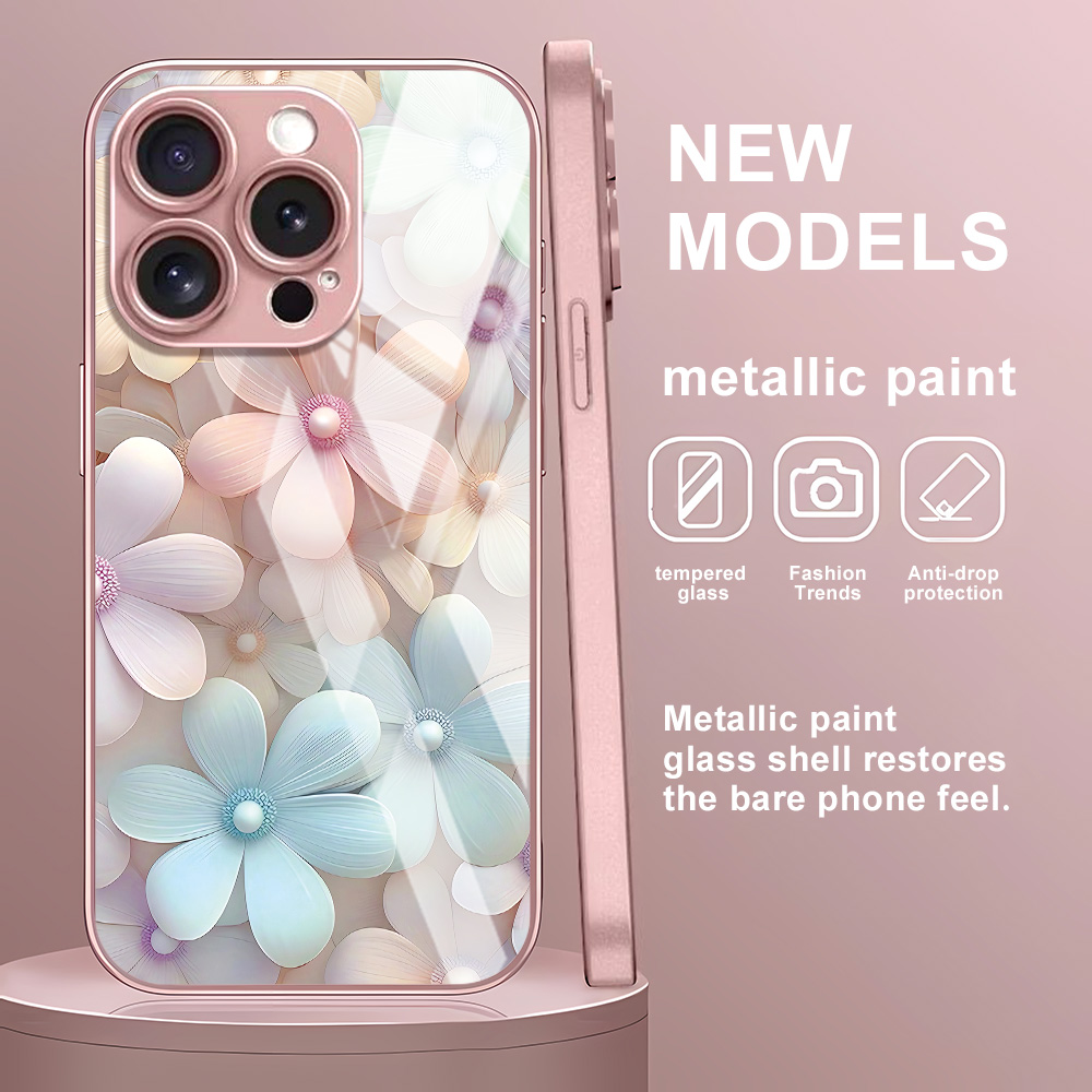 เคสกระจกนิรภัยลายดอกไม้ สำหรับ - Screen Protector Film บทวิจารณ์และราคา