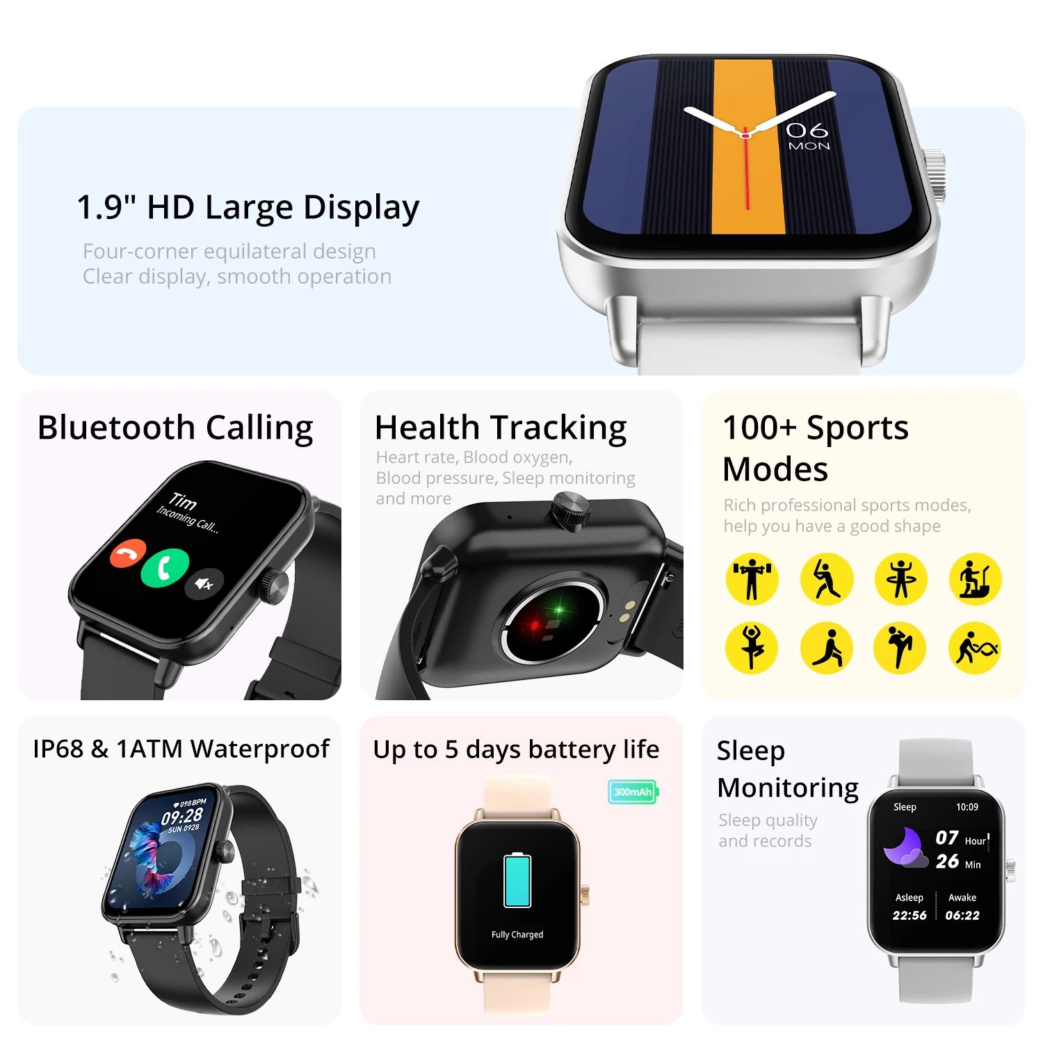 COLMI P81 โทรด้วยเสียงสมาร์ทนา - Smartwatch Instagram บทวิจารณ์และราคา
