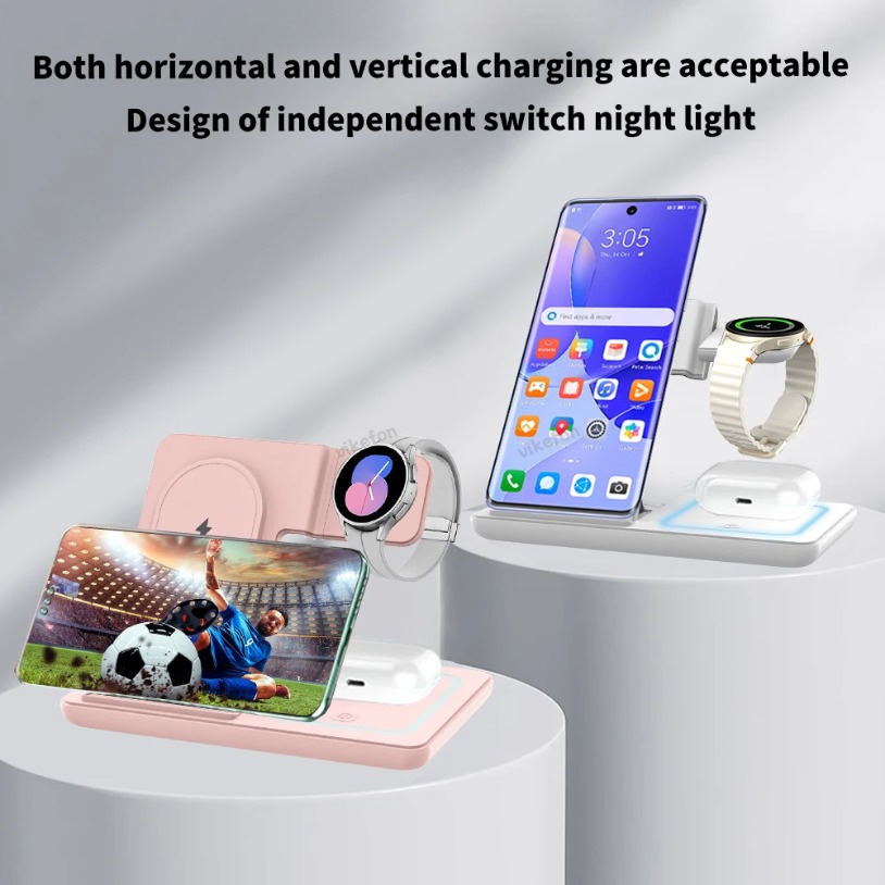 แท่นชาร์จไร้สายแบบพับได้ 3 in  - Smartwatch Ac บทวิจารณ์และราคา