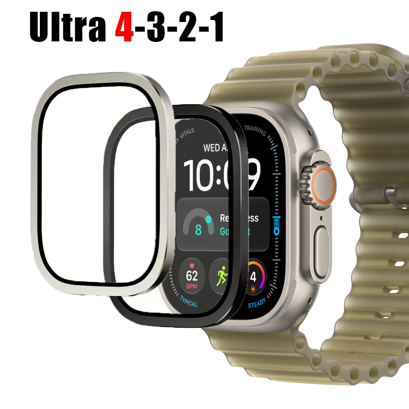 เคสอลูมิเนียมอัลลอยด์ + ฟิล์มก - Smartwatch Straps & Accessories บทวิจารณ์และราคา