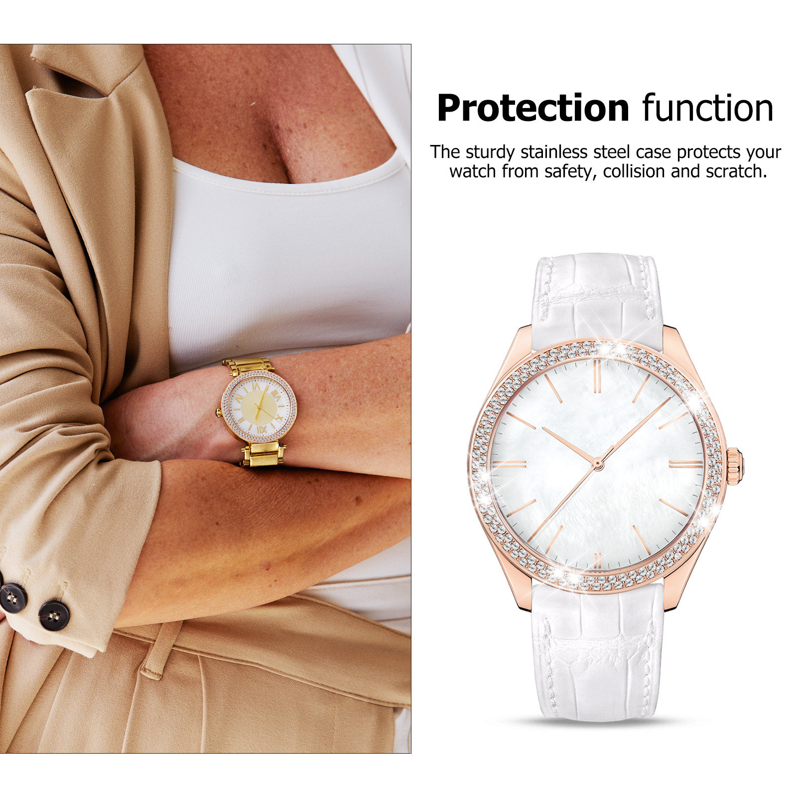 กรอบนาฬิกาประดับเพชรเทียม พร้อ - Watch Case Bumper บทวิจารณ์และราคา