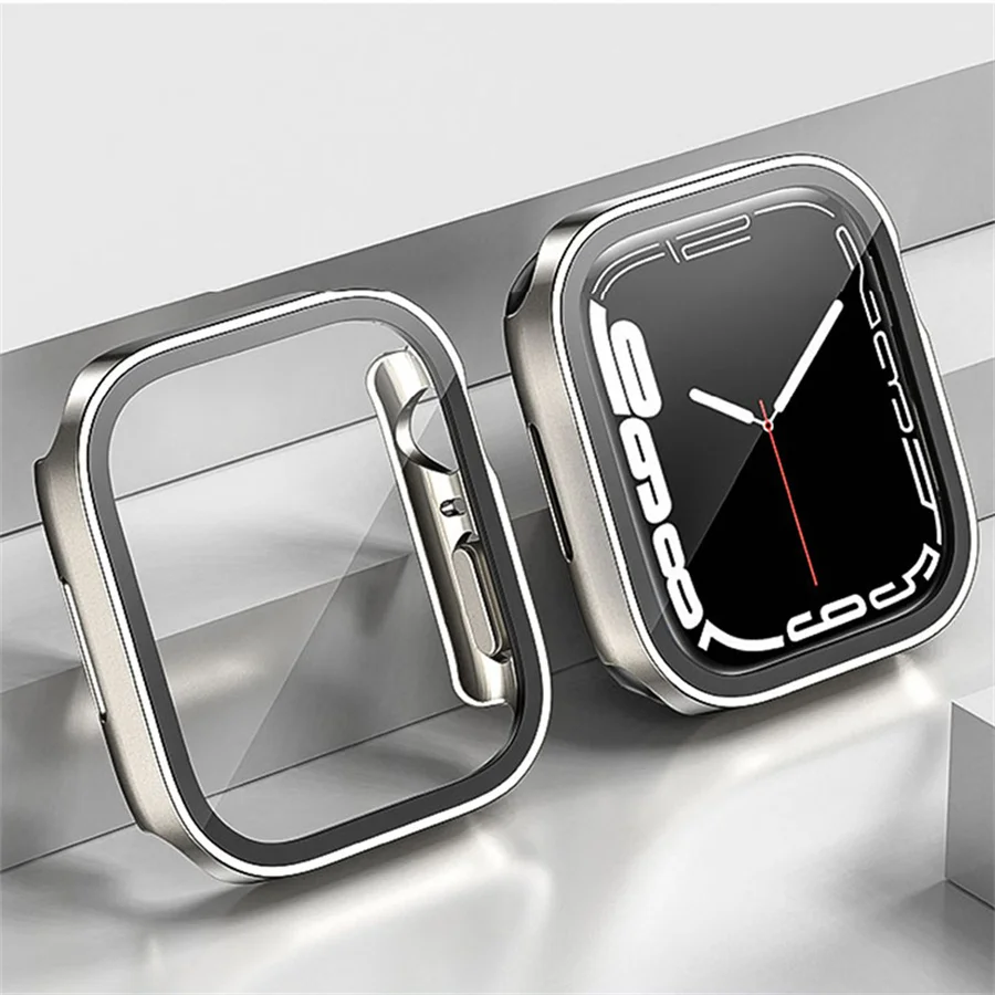 กระจก + ปลอกสำหรับเคส Apple Wa - Smartwatch Watch Accessories For Women บทวิจารณ์และราคา