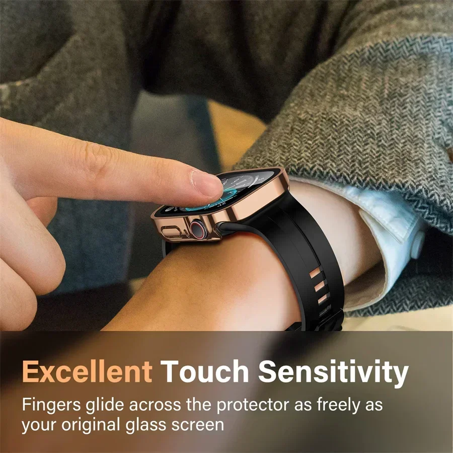 กระจก + ปลอกสำหรับเคส Apple Wa - Smartwatch Watch Accessories For Women บทวิจารณ์และราคา