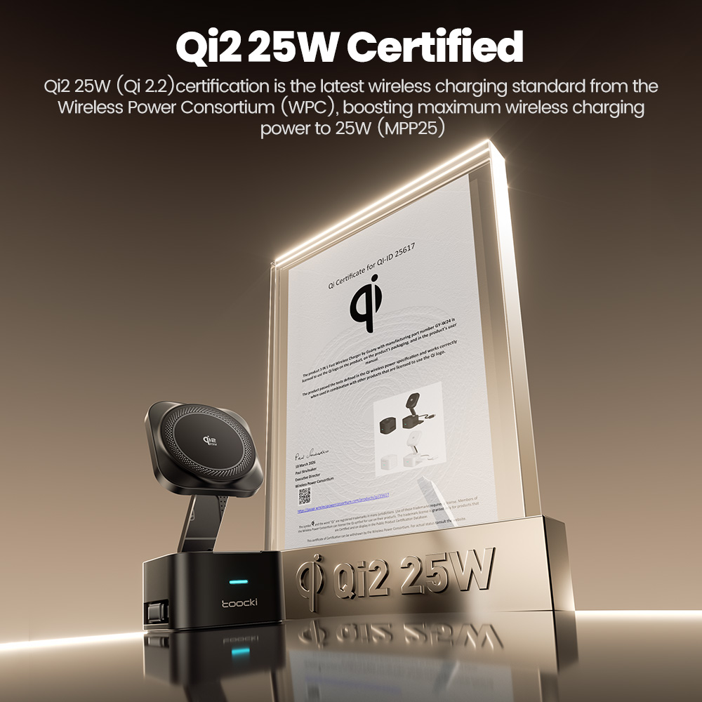 ที่ชาร์จไร้สาย Toocki QI2.2 25 - Smartwatch Ac บทวิจารณ์และราคา