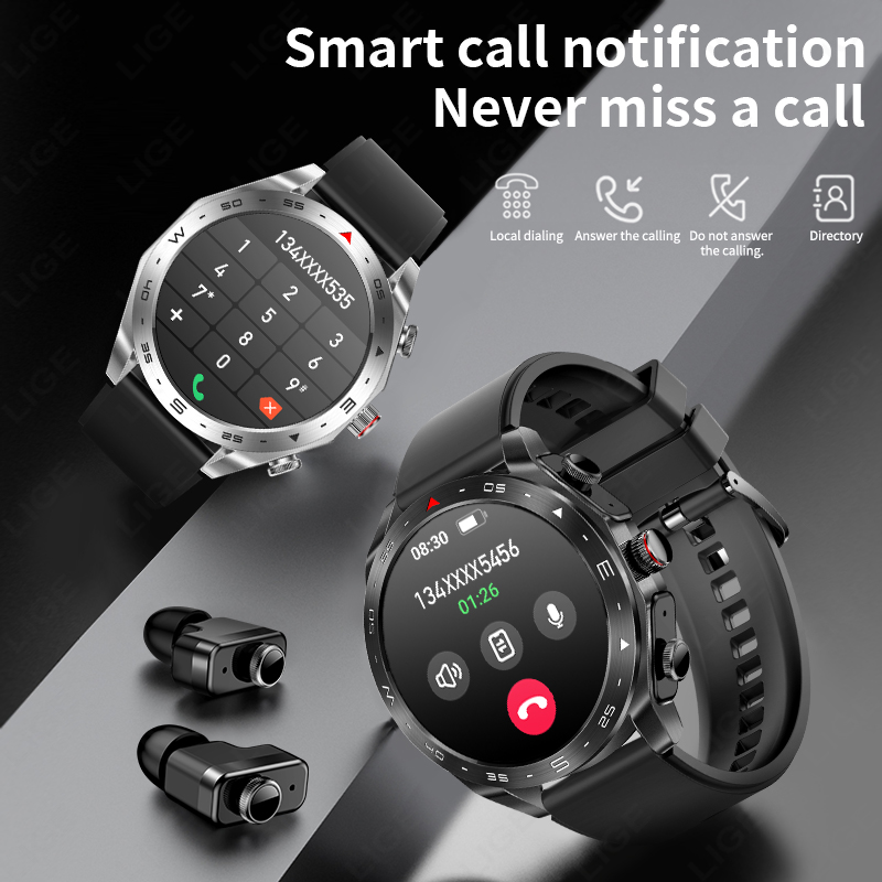 LIGE TWS สมาร์ทวอทช์ 2-in-1 พร - Smartwatch Headset บทวิจารณ์และราคา