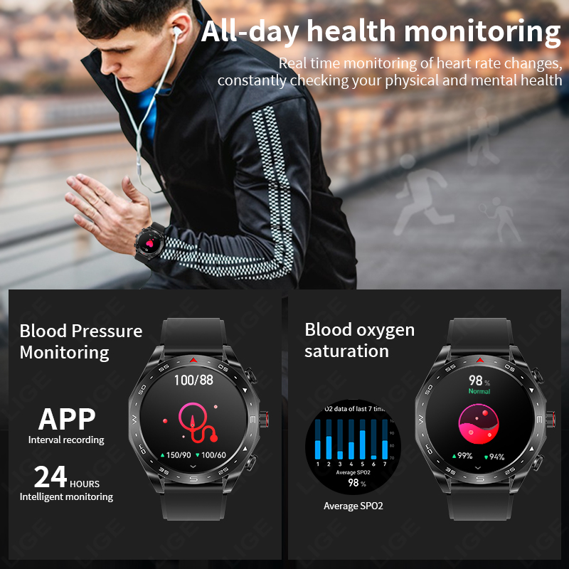 LIGE TWS สมาร์ทวอทช์ 2-in-1 พร - Smartwatch Headset บทวิจารณ์และราคา