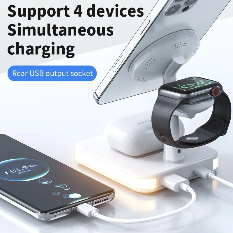 แท่นชาร์จไร้สายแม่เหล็ก 3 in 1 - Wireless Charger Watch บทวิจารณ์และราคา