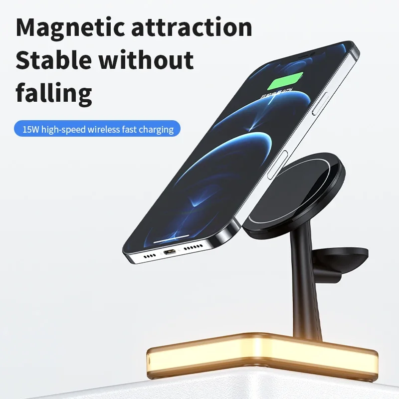 แท่นชาร์จไร้สายแม่เหล็ก 3 in 1 - Wireless Charger Watch บทวิจารณ์และราคา