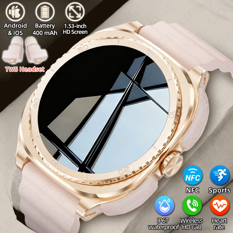 LIGE 2 in 1 ชุดหูฟัง TWS นาฬิก - Smartwatch Headset บทวิจารณ์และราคา