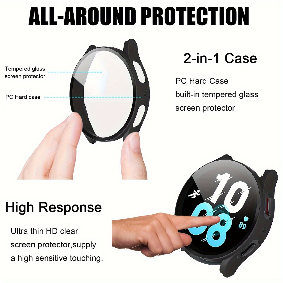 เคสพีซีสำหรับซัมซุงกาแล็กซี่วอ - Accessories For Galaxy Watch 5 บทวิจารณ์และราคา