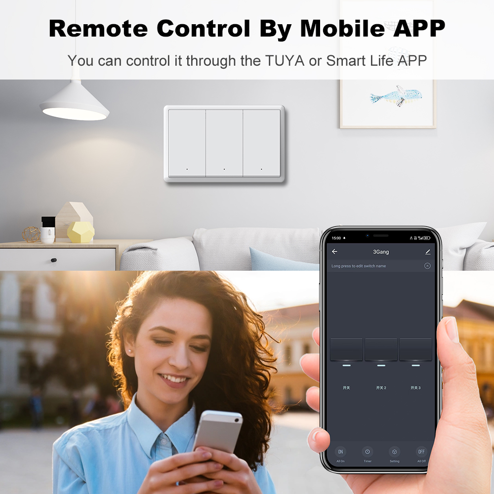 MANHOT ZigBee3.0 สวิตช์อัจฉริย - Smart Accessories บทวิจารณ์และราคา