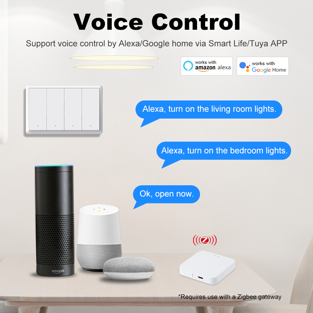 MANHOT ZigBee3.0 สวิตช์อัจฉริย - Smart Accessories บทวิจารณ์และราคา