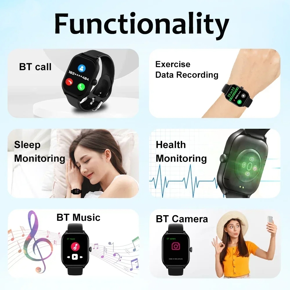 นาฬิกาสมาร์ทวอทช์ผู้ชาย/ผู้หญิ - Smartwatch Instagram บทวิจารณ์และราคา